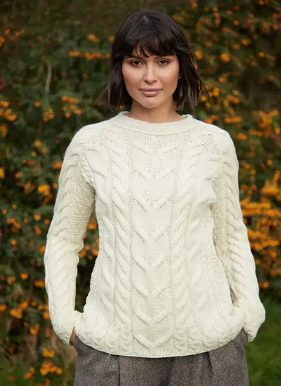 Supersoft Aran Cable Sweater